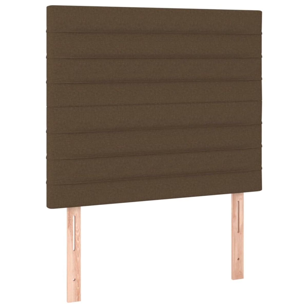 vidaXL Κρεβάτι Boxspring με Στρώμα Σκούρο Καφέ 80x200 εκ. Υφασμάτινο