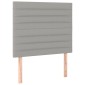 vidaXL Κρεβάτι Boxspring με Στρώμα Ανοιχτό Γκρι 90x200 εκ. Υφασμάτινο