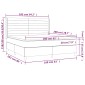 vidaXL Κρεβάτι Boxspring με Στρώμα Μαύρο 160x200 εκ. Υφασμάτινο