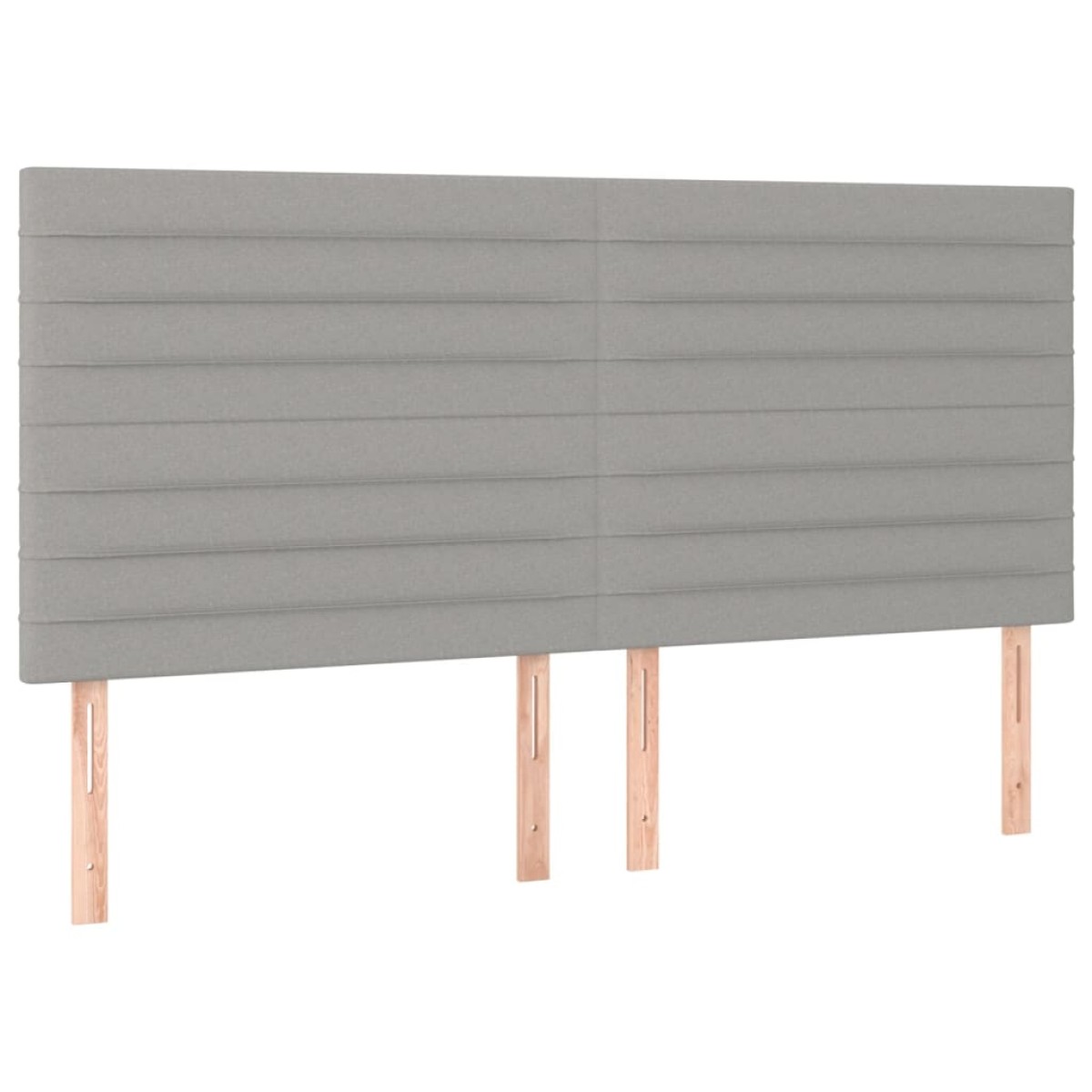 vidaXL Κρεβάτι Boxspring με Στρώμα Ανοιχτό Γκρι 180x200 εκ. Υφασμάτινο