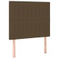 vidaXL Κρεβάτι Boxspring με Στρώμα Σκούρο Καφέ 80x200 εκ. Υφασμάτινο