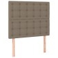 vidaXL Κρεβάτι Boxspring με Στρώμα Taupe 80x200 εκ. Υφασμάτινο