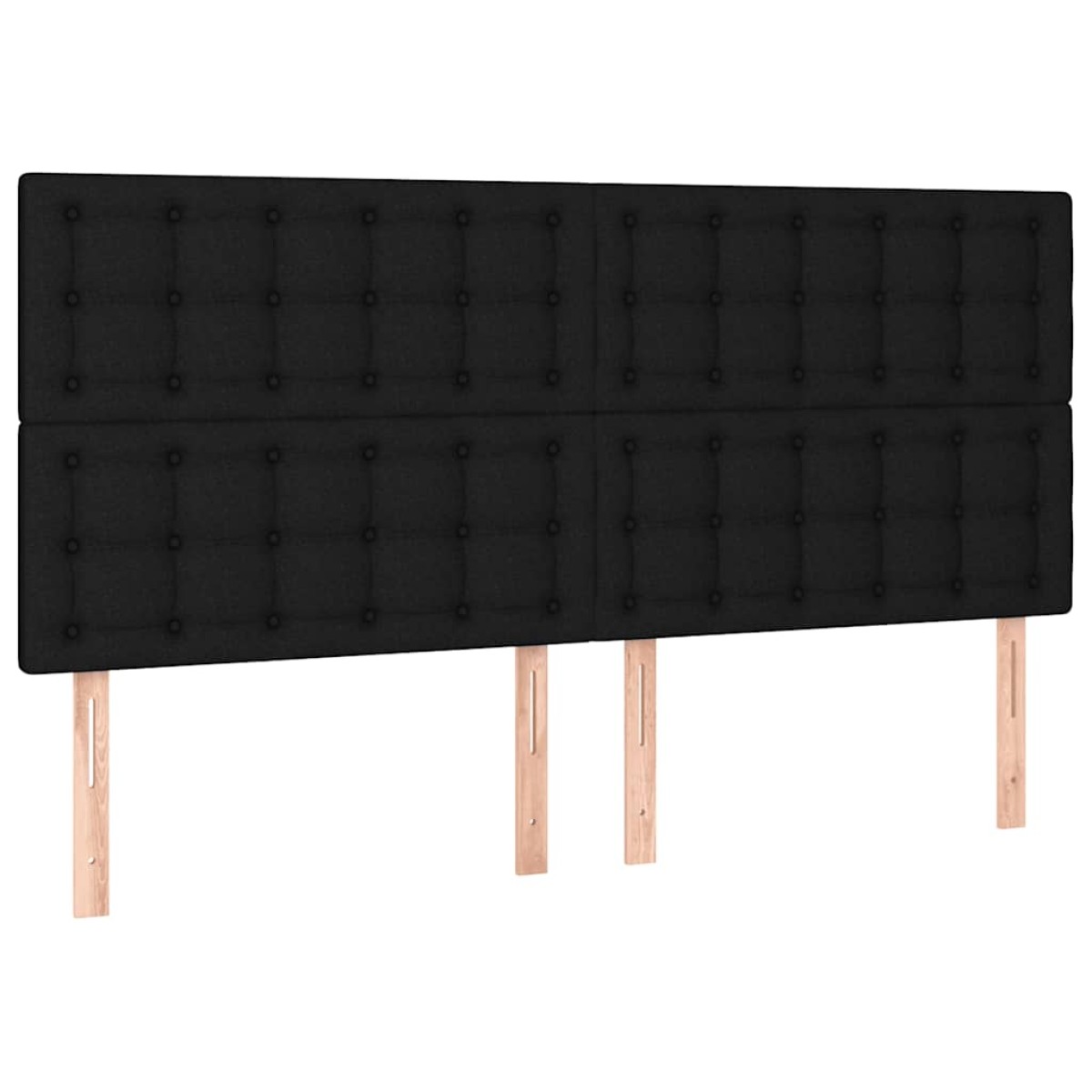 vidaXL Κρεβάτι Boxspring με Στρώμα Μαύρο 160x200 εκ. Υφασμάτινο