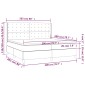 vidaXL Κρεβάτι Boxspring με Στρώμα Taupe 200x200 εκ. Υφασμάτινο