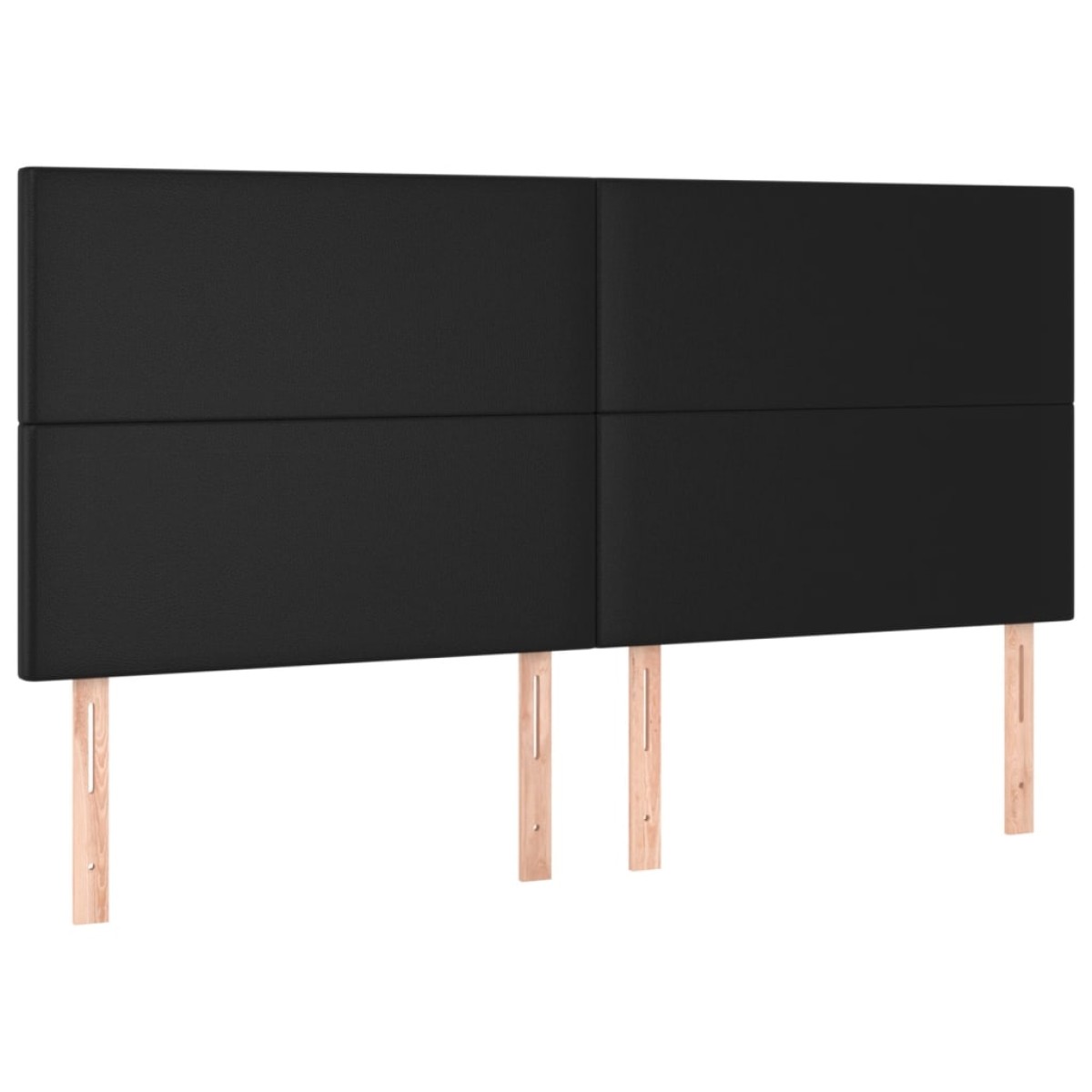 vidaXL Κρεβάτι Boxspring με Στρώμα Μαύρο 160x200εκ.από Συνθετικό Δέρμα