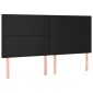 vidaXL Κρεβάτι Boxspring με Στρώμα Μαύρο 160x200εκ.από Συνθετικό Δέρμα