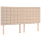 vidaXL Κρεβάτι Boxspring με Στρώμα Καπουτσίνο 160x200εκ.από Συνθ.Δέρμα