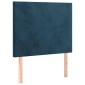 vidaXL Κρεβάτι Boxspring με Στρώμα Σκούρο Μπλε 100x200 εκ. Βελούδινο
