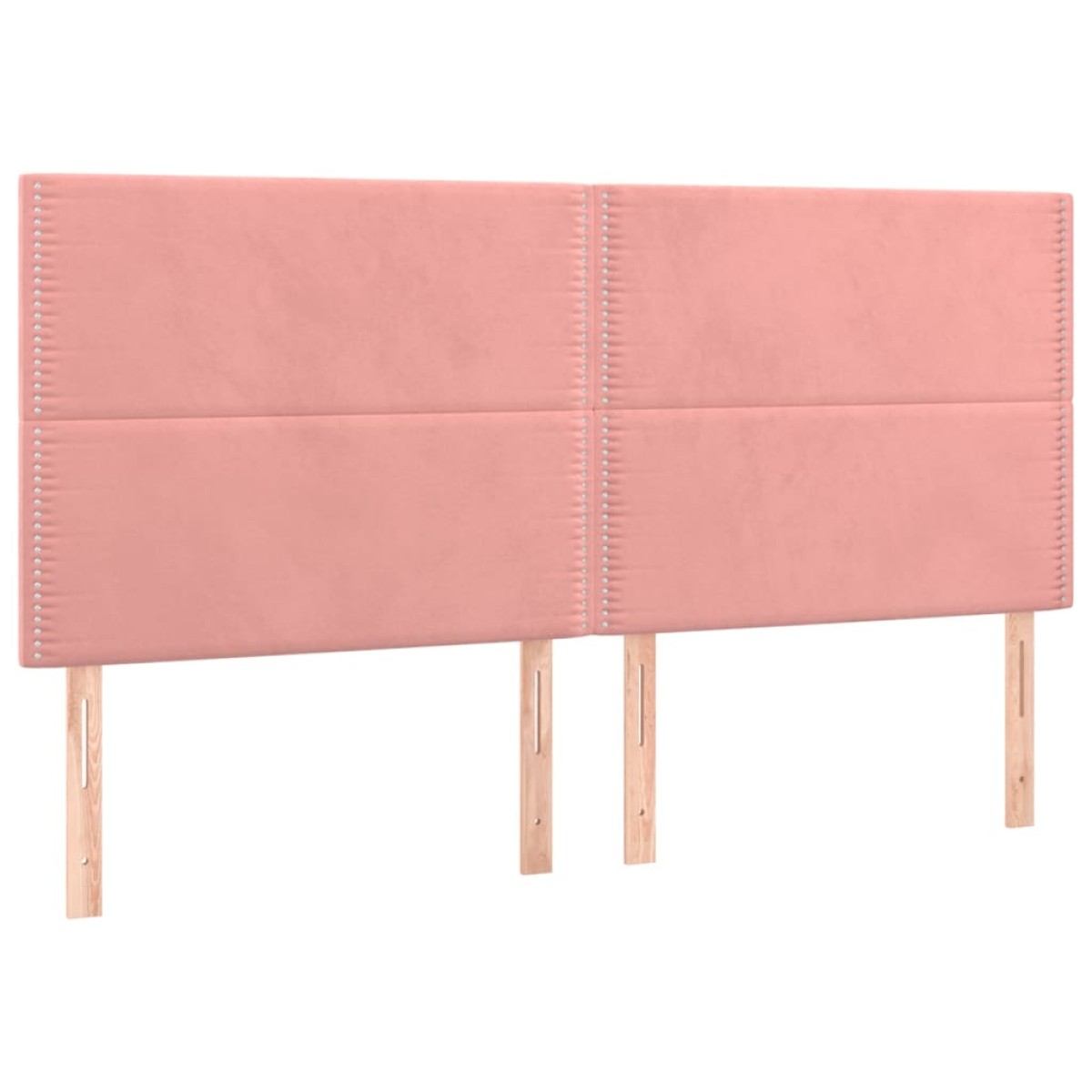 vidaXL Κρεβάτι Boxspring με Στρώμα Ροζ 80 x 200 εκ. Βελούδινο