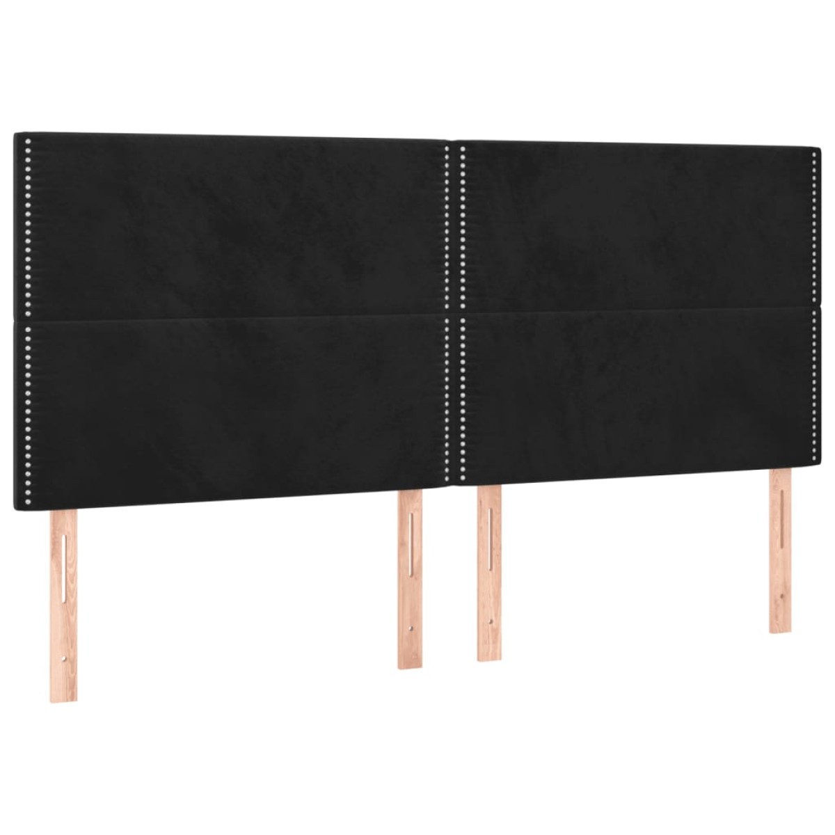 vidaXL Κρεβάτι Boxspring με Στρώμα Μαύρο 160x200 εκ. Βελούδινο