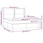 vidaXL Κρεβάτι Boxspring με Στρώμα Μαύρο 160x200 εκ. Βελούδινο
