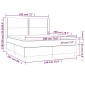 vidaXL Κρεβάτι Boxspring με Στρώμα Σκούρο Γκρι 180x200 εκ. Βελούδινο