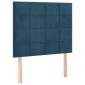 vidaXL Κρεβάτι Boxspring με Στρώμα Σκούρο Μπλε 100x200 εκ. Βελούδινο