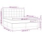 vidaXL Κρεβάτι Boxspring με Στρώμα Μαύρο 160x200 εκ. Βελούδινο