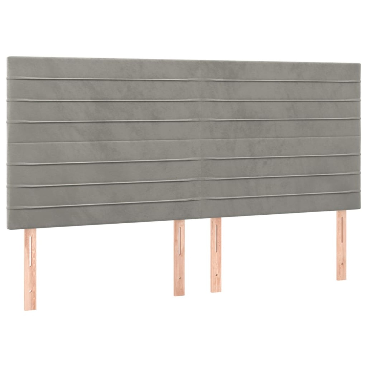 vidaXL Κρεβάτι Boxspring με Στρώμα Ανοιχτό Γκρι 180x200 εκ. Βελούδινο