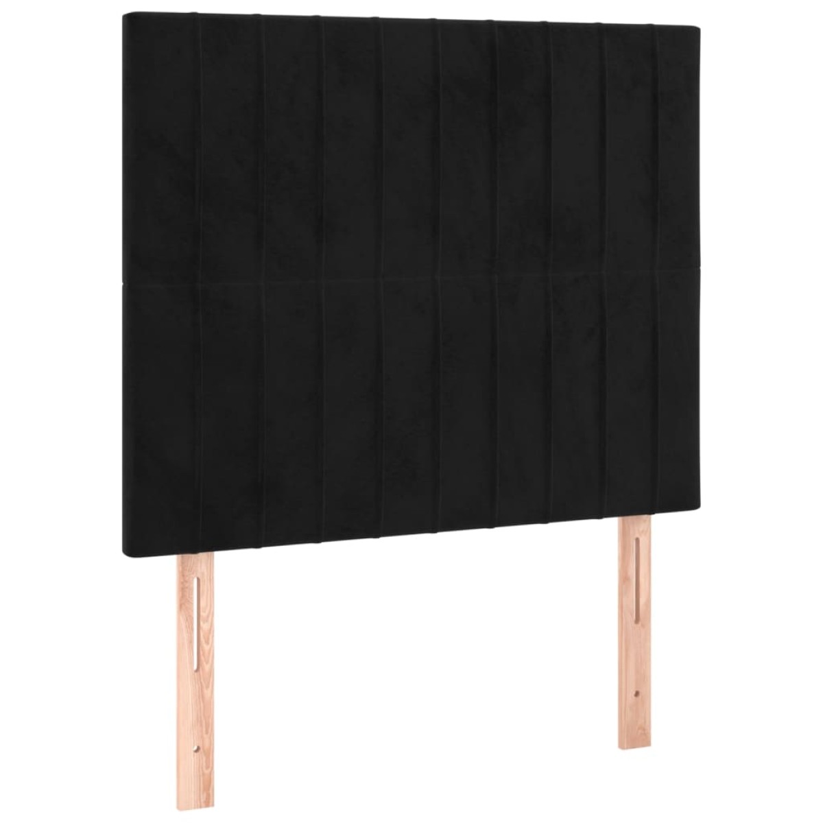 vidaXL Κρεβάτι Boxspring με Στρώμα Μαύρο 100x200 εκ. Βελούδινο