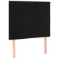 vidaXL Κρεβάτι Boxspring με Στρώμα Μαύρο 100x200 εκ. Βελούδινο