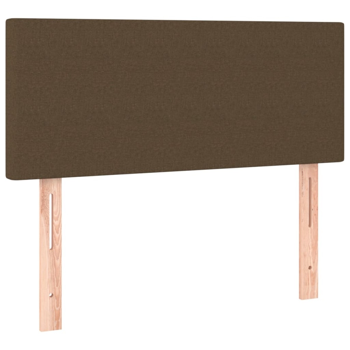 vidaXL Κρεβάτι Boxspring με Στρώμα & LED Σκ.Καφέ 80x200 εκ. Υφασμάτινο