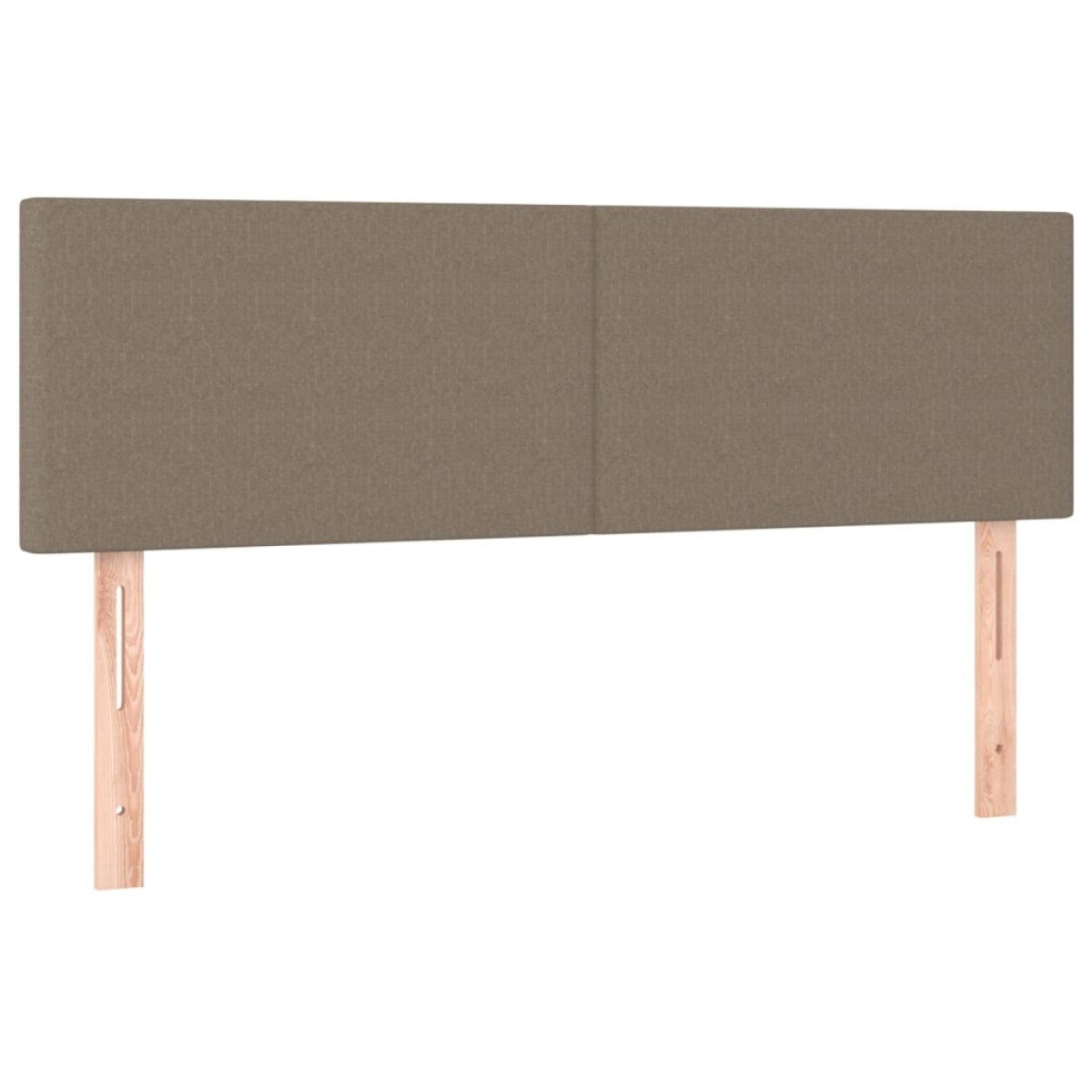 vidaXL Κρεβάτι Boxspring με Στρώμα & LED Taupe 140x200 εκ. Υφασμάτινο