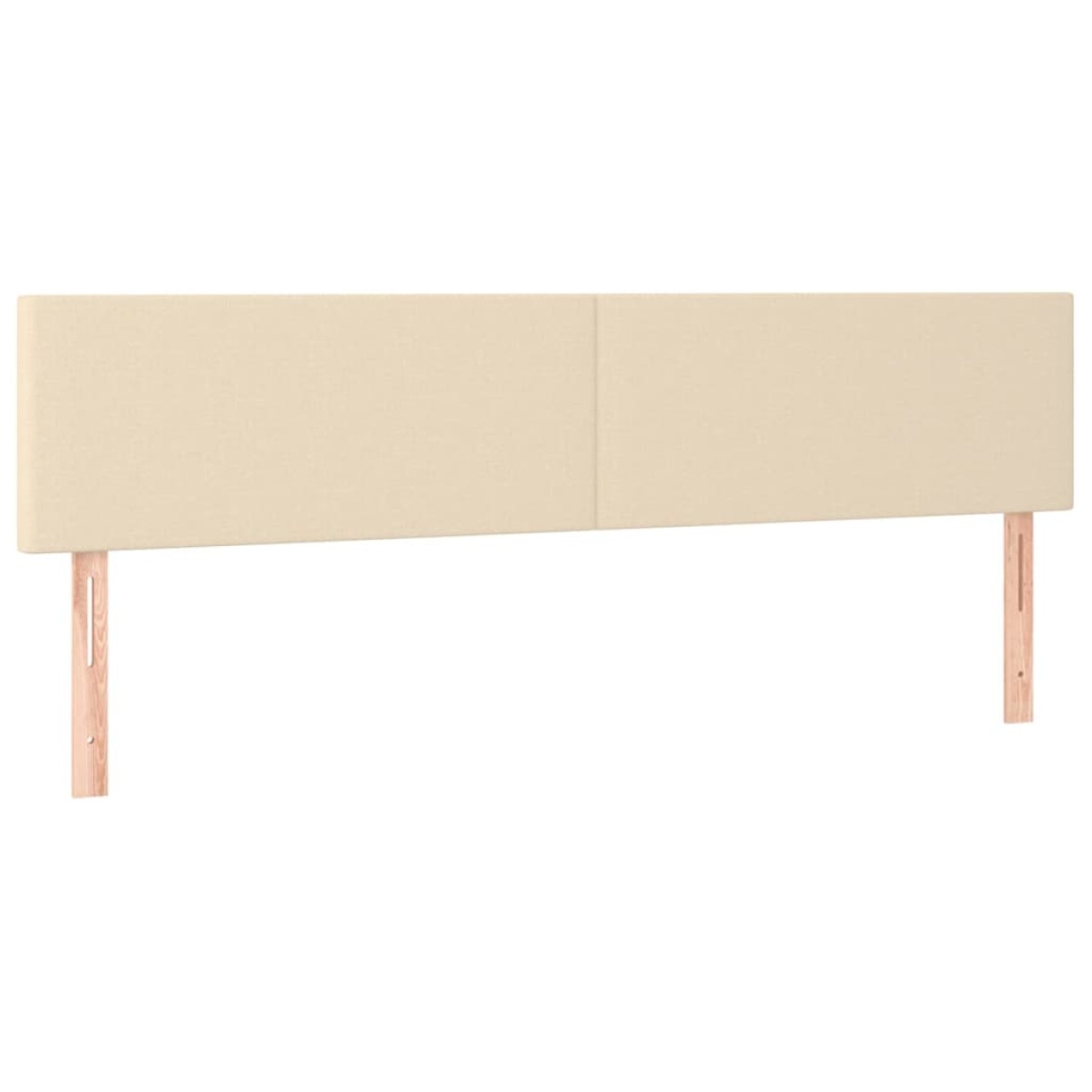vidaXL Κρεβάτι Boxspring με Στρώμα & LED Κρεμ 160x200 εκ. Υφασμάτινο