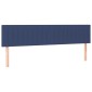 vidaXL Κρεβάτι Boxspring με Στρώμα & LED Μπλε 160x200 εκ. Υφασμάτινο