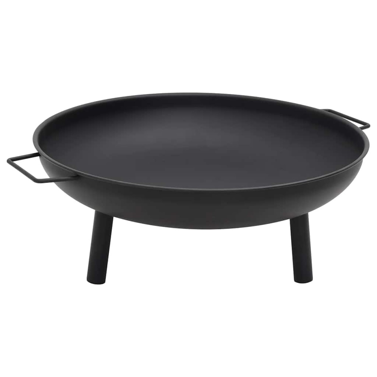 vidaXL Τζάκι Εξωτερικού Χώρου Μαύρο 67,5x58x22,5 εκ. Ατσάλινο