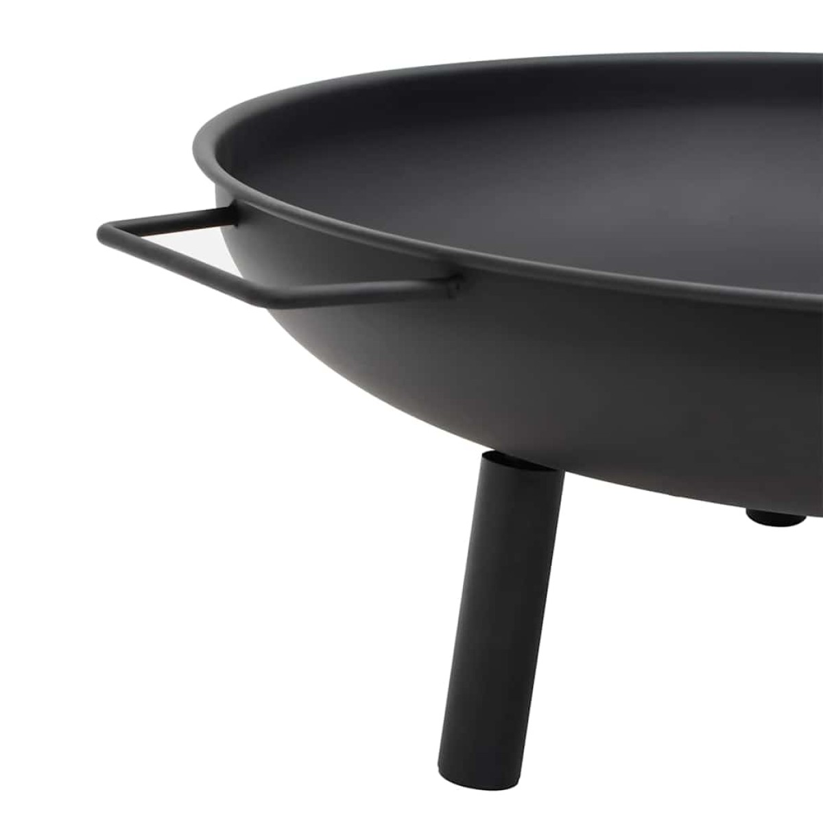 vidaXL Τζάκι Εξωτερικού Χώρου Μαύρο 67,5x58x22,5 εκ. Ατσάλινο