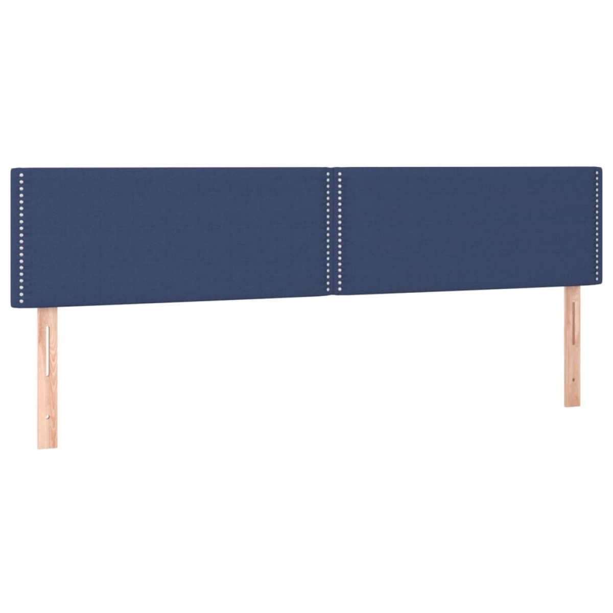 vidaXL Κρεβάτι Boxspring με Στρώμα & LED Μπλε 180x200 εκ. Υφασμάτινο