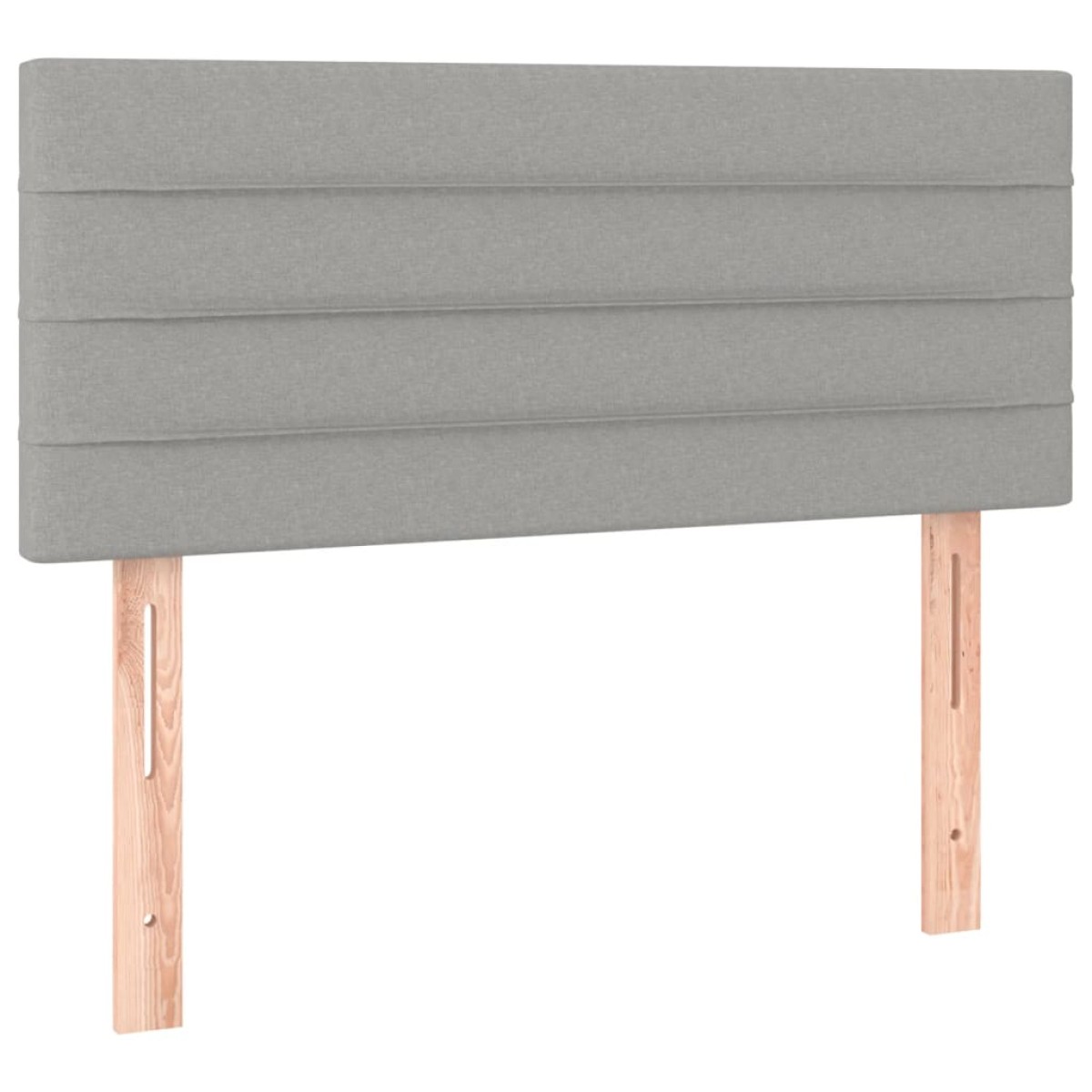 vidaXL Κρεβάτι Boxspring με Στρώμα & LED Αν.Γκρι 100x200 εκ Υφασμάτινο