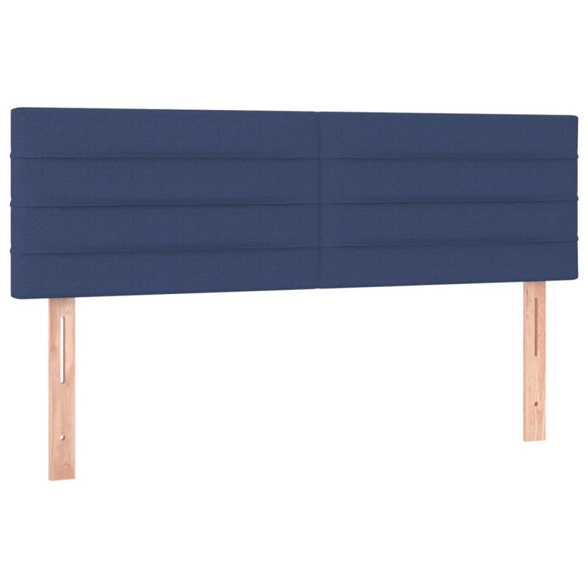 vidaXL Κρεβάτι Boxspring με Στρώμα & LED Μπλε 140x200 εκ. Υφασμάτινο