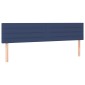 vidaXL Κρεβάτι Boxspring με Στρώμα & LED Μπλε 160x200 εκ. Υφασμάτινο