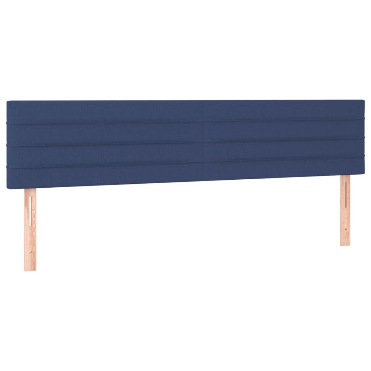 vidaXL Κρεβάτι Boxspring με Στρώμα & LED Μπλε 180x200 εκ. Υφασμάτινο