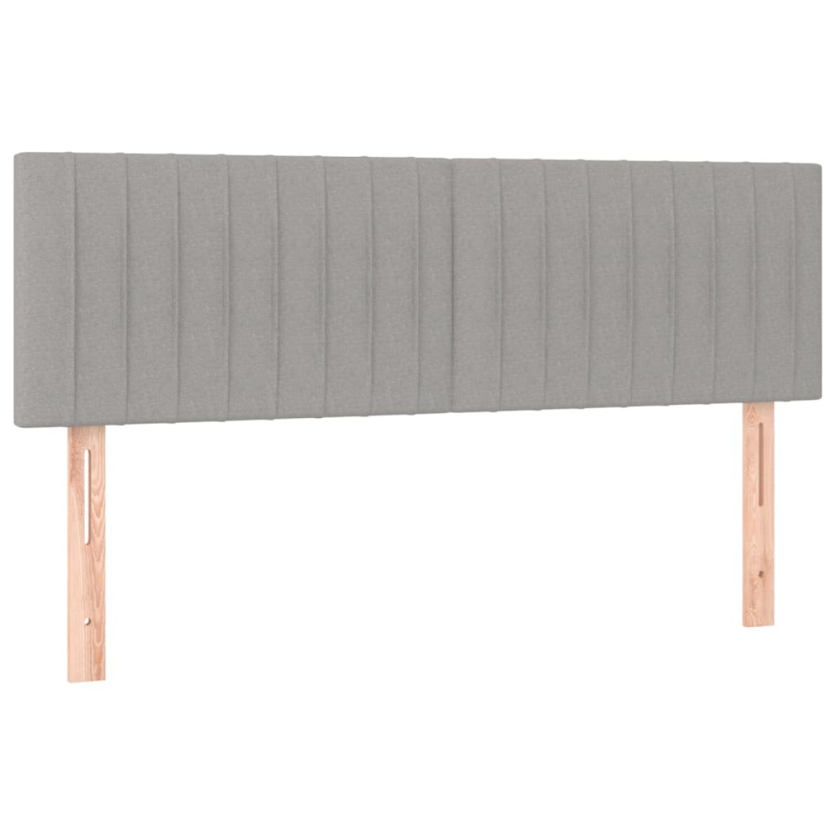 vidaXL Κρεβάτι Boxspring με Στρώμα & LED Αν.Γκρι 140x190εκ. Υφασμάτινο