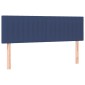 vidaXL Κρεβάτι Boxspring με Στρώμα & LED Μπλε 140x200 εκ. Υφασμάτινο