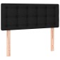 vidaXL Κρεβάτι Boxspring με Στρώμα & LED Μαύρο 120x200 εκ. Υφασμάτινο
