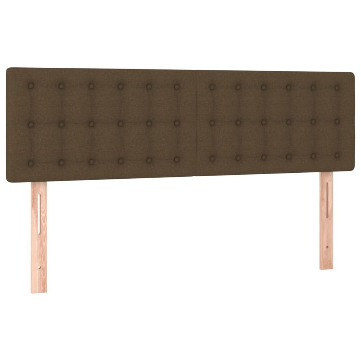 vidaXL Κρεβάτι Boxspring με Στρώμα & LED Σκ.Καφέ 140x200 εκ Υφασμάτινο