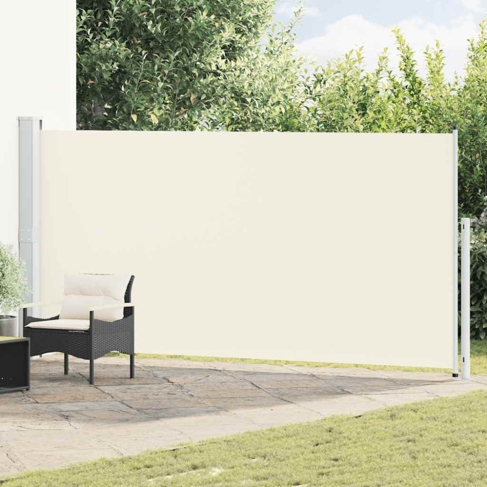 vidaXL Σκίαστρο Πλαϊνό Συρόμενο Βεράντας Κρεμ 180 x 514 εκ.