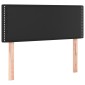 vidaXL Κρεβάτι Boxspring με Στρώμα & LED Μαύρο 100x200 εκ. Συνθ. Δέρμα