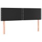 vidaXL Κρεβάτι Boxspring με Στρώμα & LED Μαύρο 140x200 εκ. Συνθ. Δέρμα