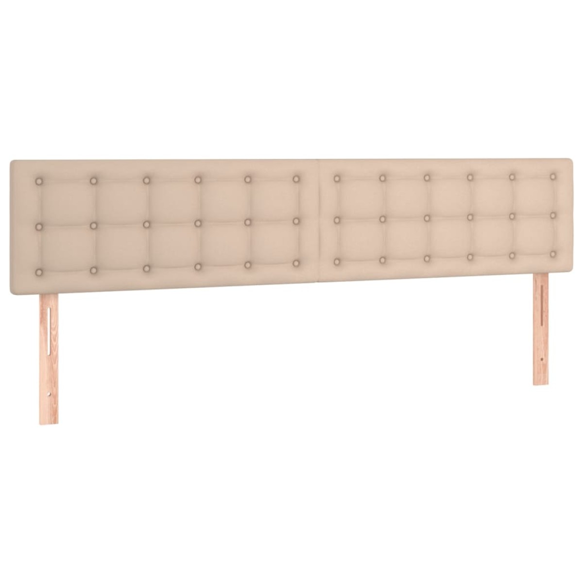 vidaXL Κρεβάτι Boxspring Στρώμα&LED Καπουτσίνο 180x200 εκ. Συνθ. Δέρμα