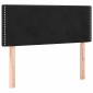 vidaXL Κρεβάτι Boxspring με Στρώμα & LED Μαύρο 100x200 εκ. Βελούδινο