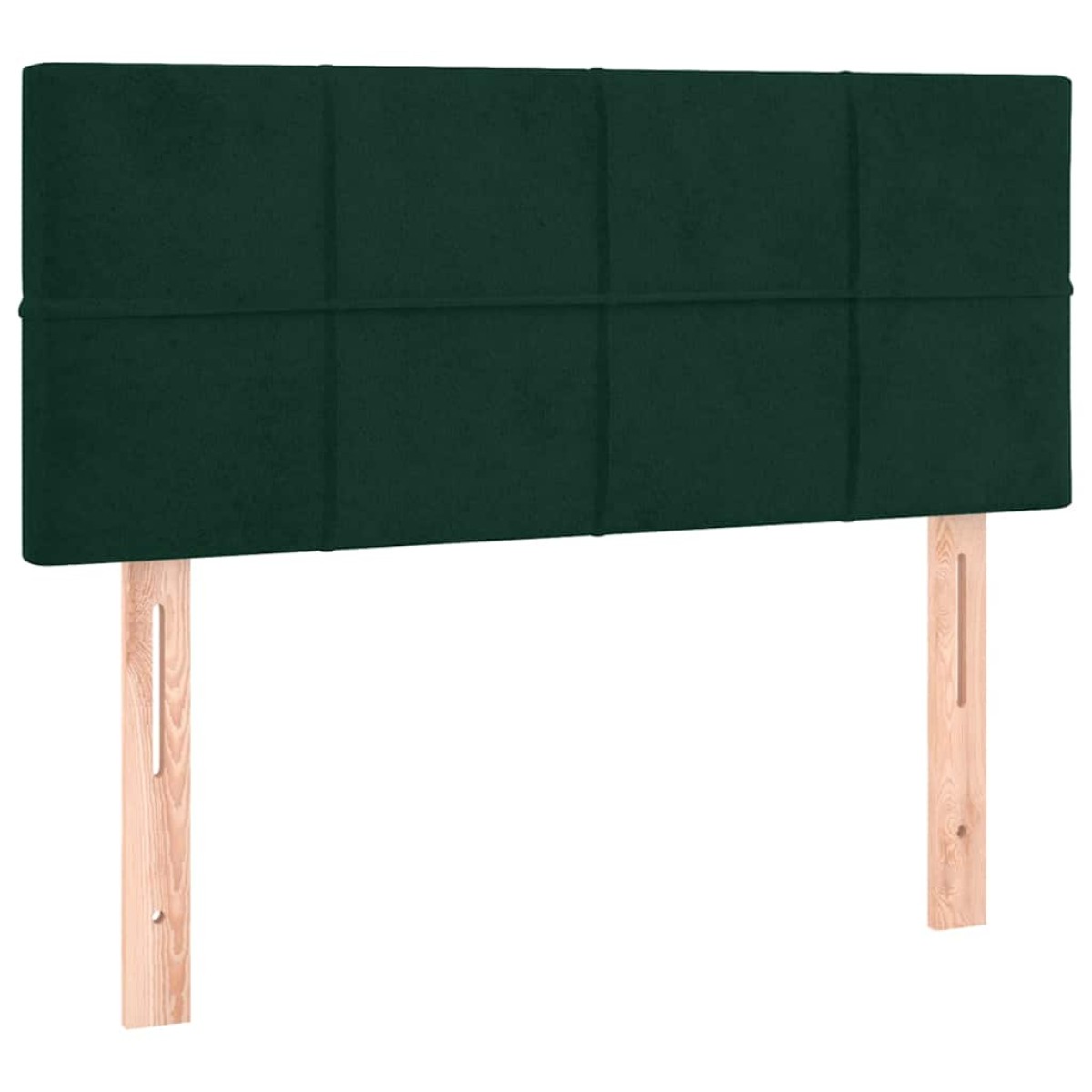 vidaXL Κρεβάτι Boxspring με Στρώμα & LED Σκ. Πράσινο 80x200 εκ Βελούδο