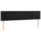 vidaXL Κρεβάτι Boxspring με Στρώμα & LED Μαύρο 180x200 εκ. Βελούδινο