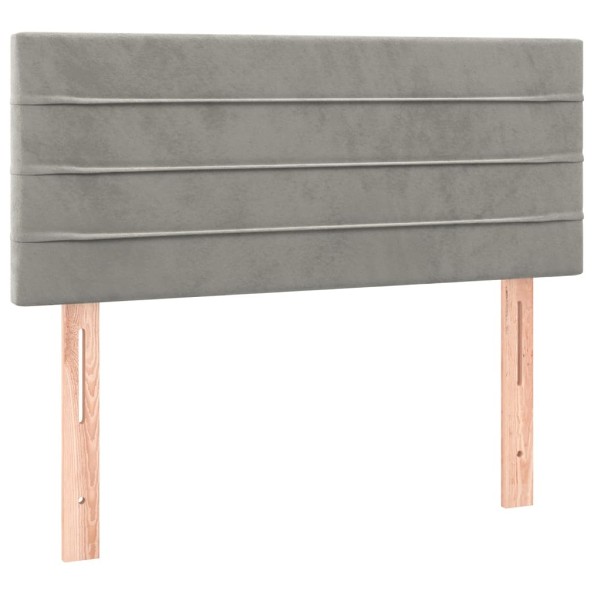 vidaXL Κρεβάτι Boxspring με Στρώμα & LED Αν.Γκρι 80x200 εκ. Βελούδινο