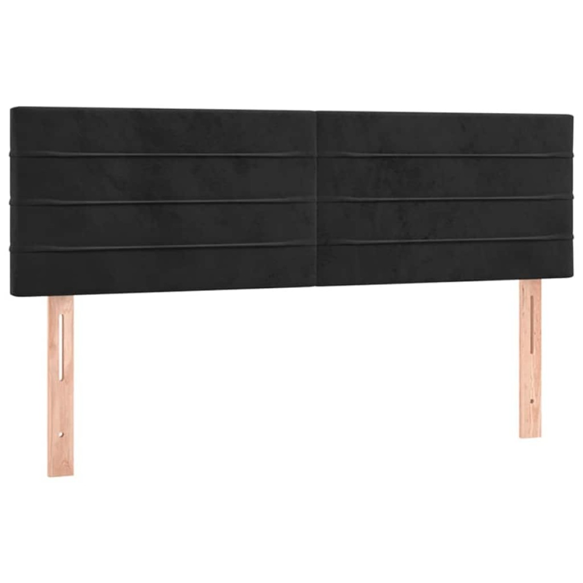 vidaXL Κρεβάτι Boxspring με Στρώμα & LED Μαύρο 140x200 εκ. Βελούδινο