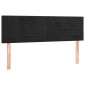 vidaXL Κρεβάτι Boxspring με Στρώμα & LED Μαύρο 140x200 εκ. Βελούδινο