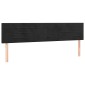 vidaXL Κρεβάτι Boxspring με Στρώμα & LED Μαύρο 200x200 εκ. Βελούδινο