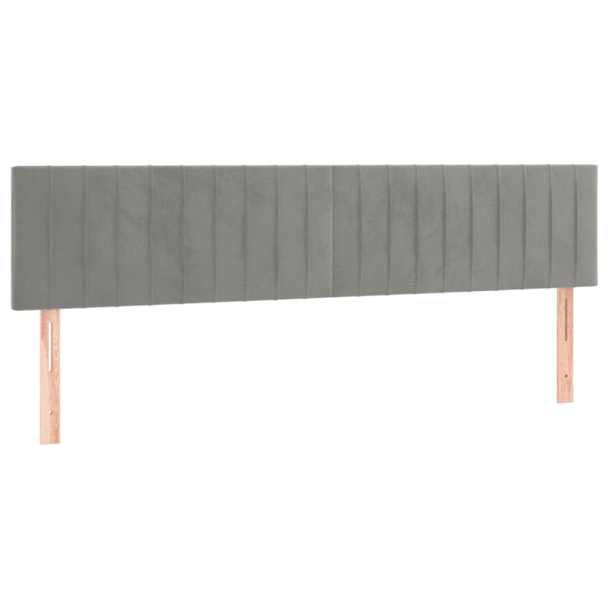 vidaXL Κρεβάτι Boxspring με Στρώμα & LED Αν.Γκρι 180x200 εκ. Βελούδινο