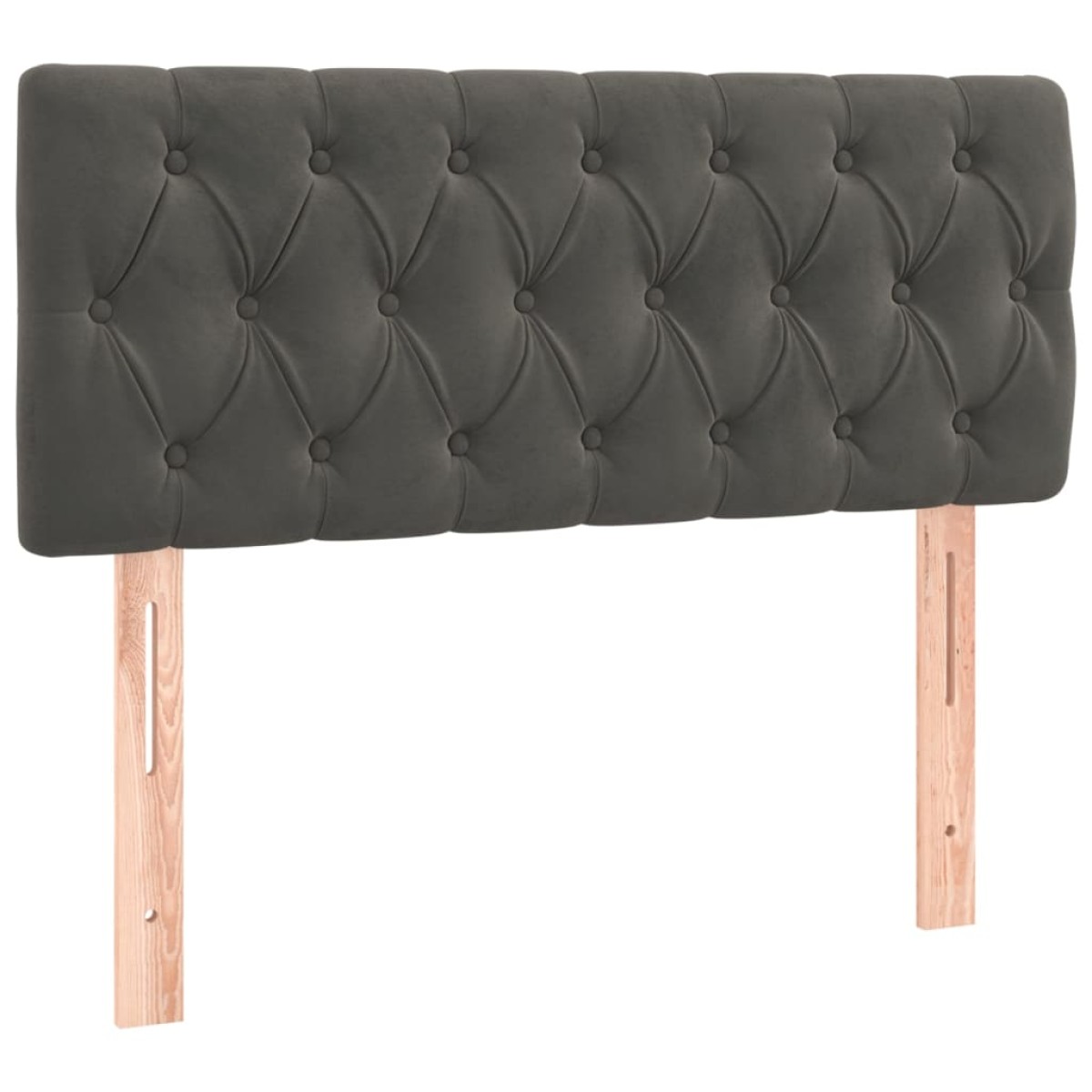 vidaXL Κρεβάτι Boxspring με Στρώμα & LED Σκ. Γκρι 120x200εκ. Βελούδινο
