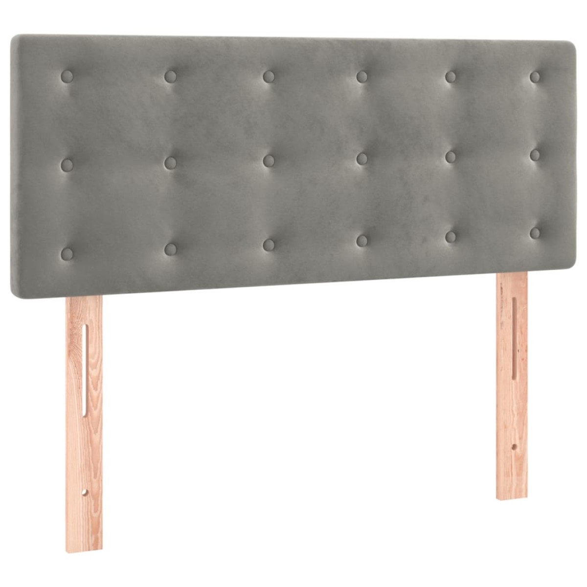 vidaXL Κρεβάτι Boxspring με Στρώμα & LED Αν.Γκρι 120x200 εκ. Βελούδινο